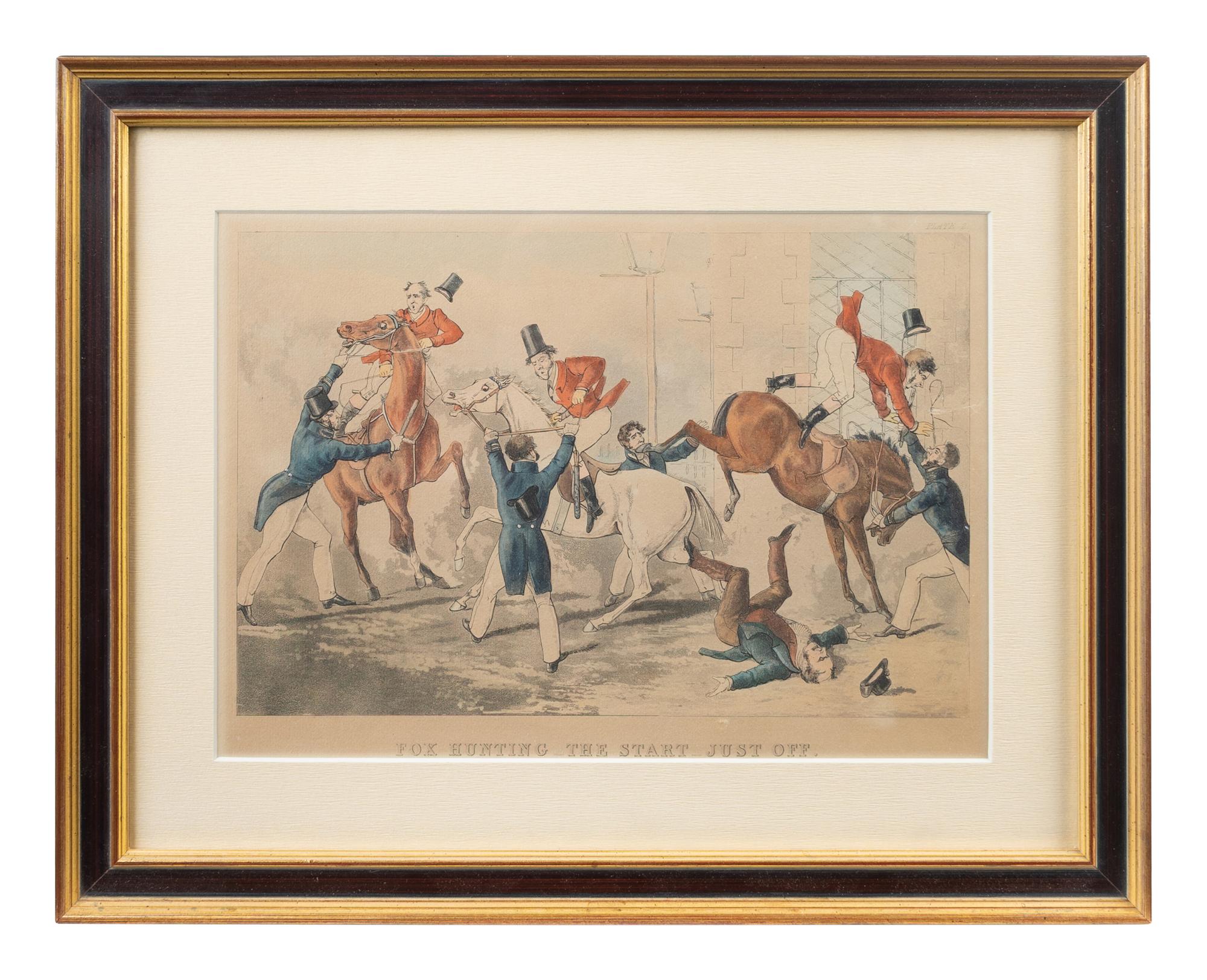 Four English Framed Color Engravings