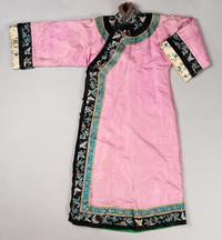 A Fur Lined and Embroidered Silk Ladies' Robe
