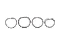 Four Chinese Silvered Metal Bangles