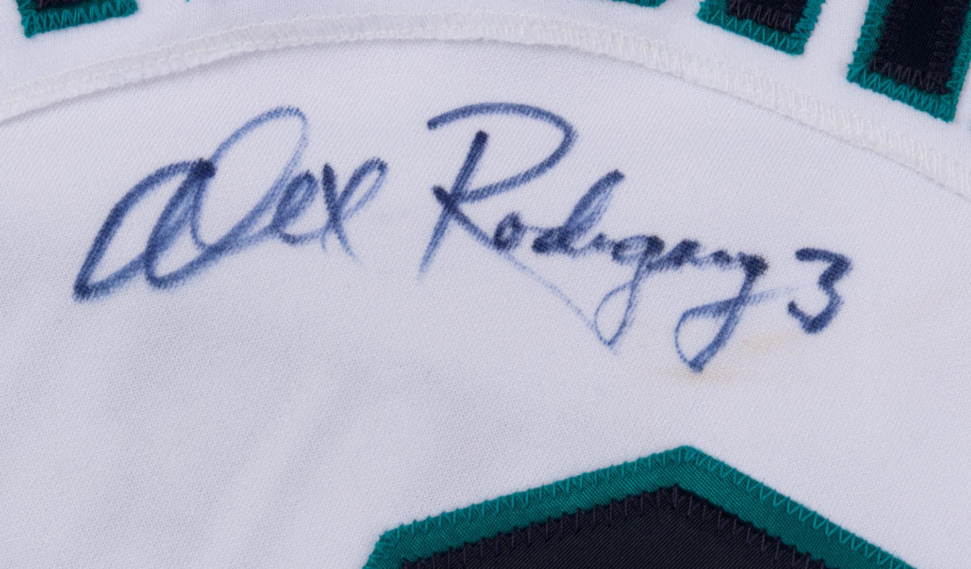 A 1995 Alex Rodriguez Seattle Mariners Rookie Season Game Used / Issued Jersey,
