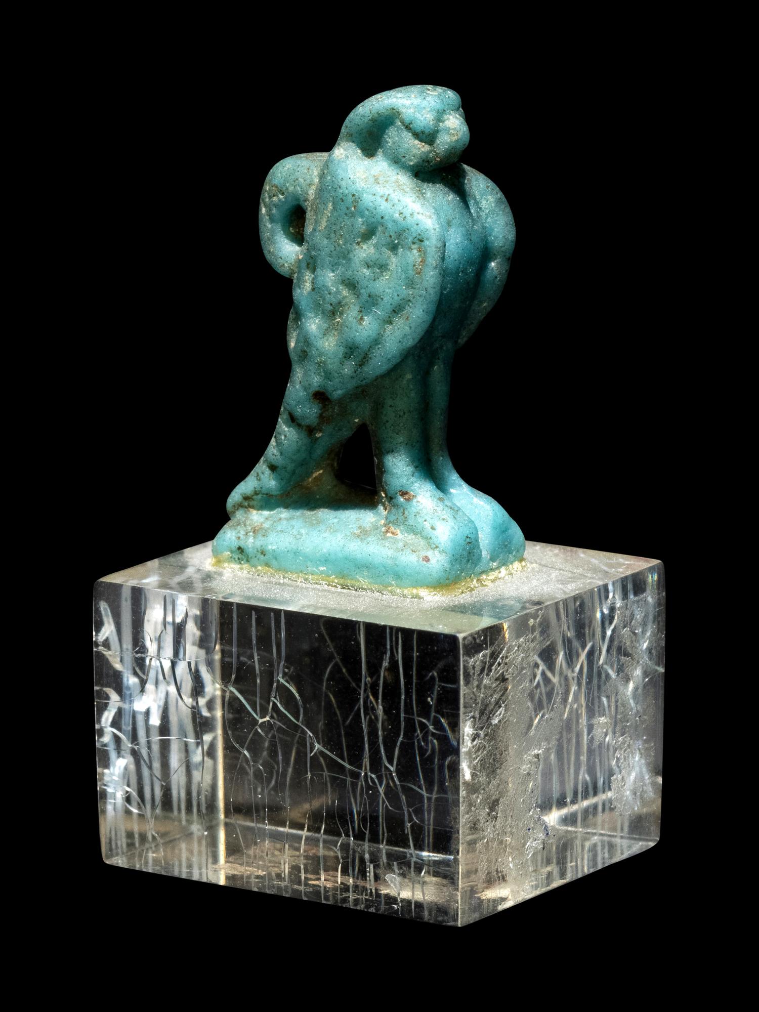 An Egyptian Faience Falcon