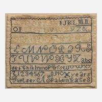 Two English or American needlework samplers 18th / early 19th century