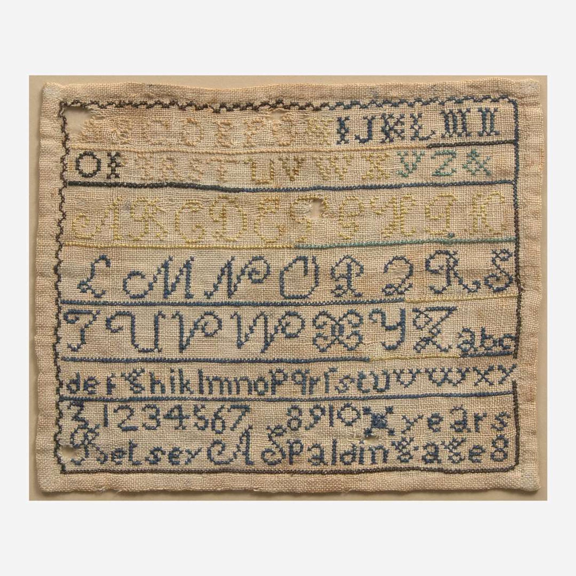 Two English or American needlework samplers 18th / early 19th century