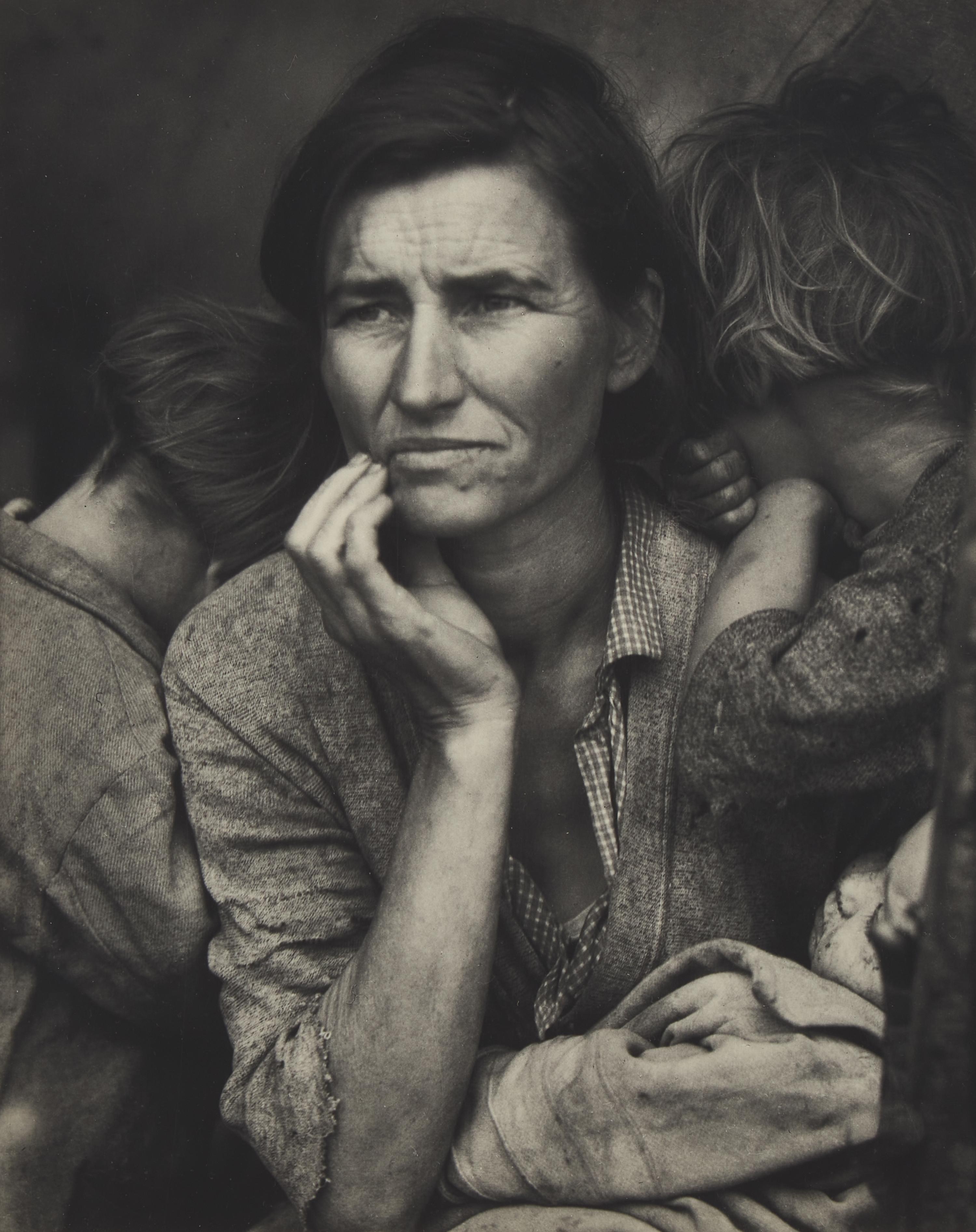 Dorothea Lange (American, 1895-1965) — Migrant Mother, Nipomo, California , 1936; printed later