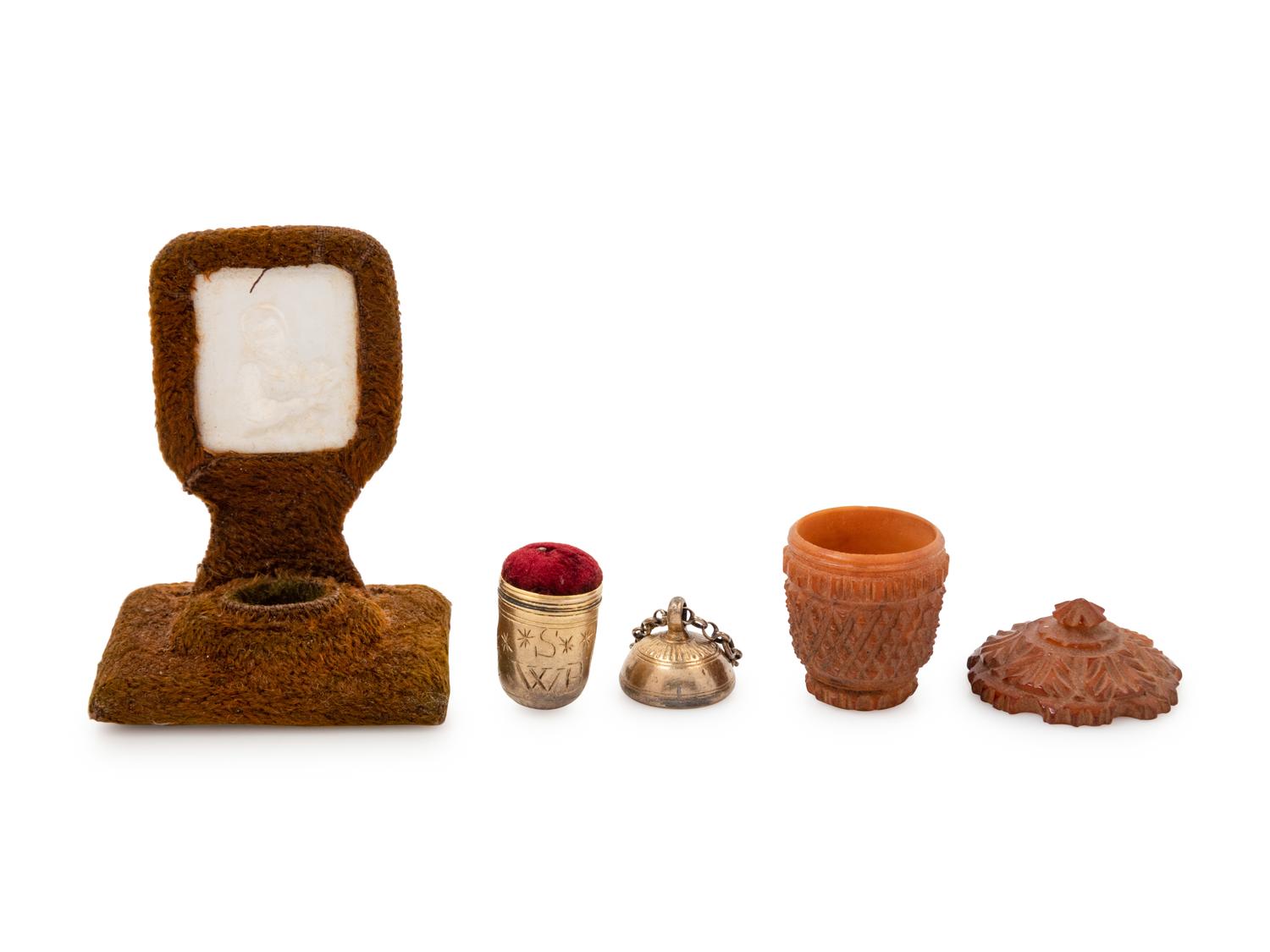 Three Continental Thimble Holders