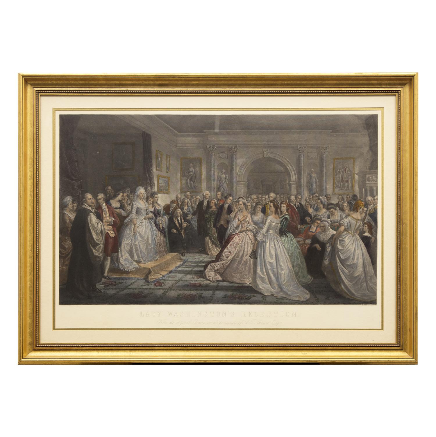 [Presidential] Huntington, D(aniel). Lady Washington's Reception. From the original Picture in the possession of A.T. Stewart Esq.