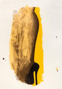 Allen Jones, (British, b. 1937), Leg Splash and Kneeling Woman from Europäische Graphik VII, 1970 (a pair of works)