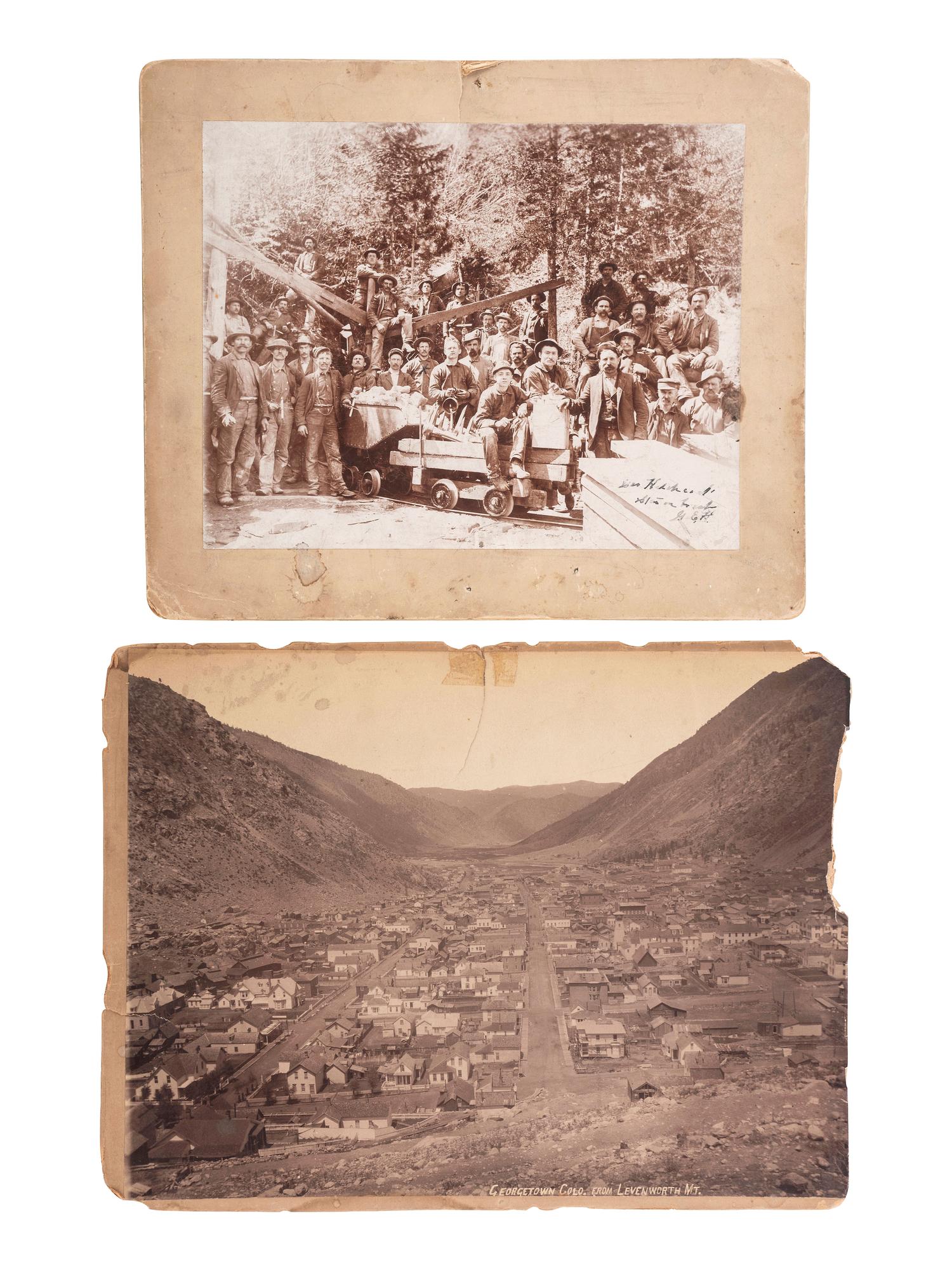 [WESTERN AMERICANA]. A large group of mining and other western scenes, including: