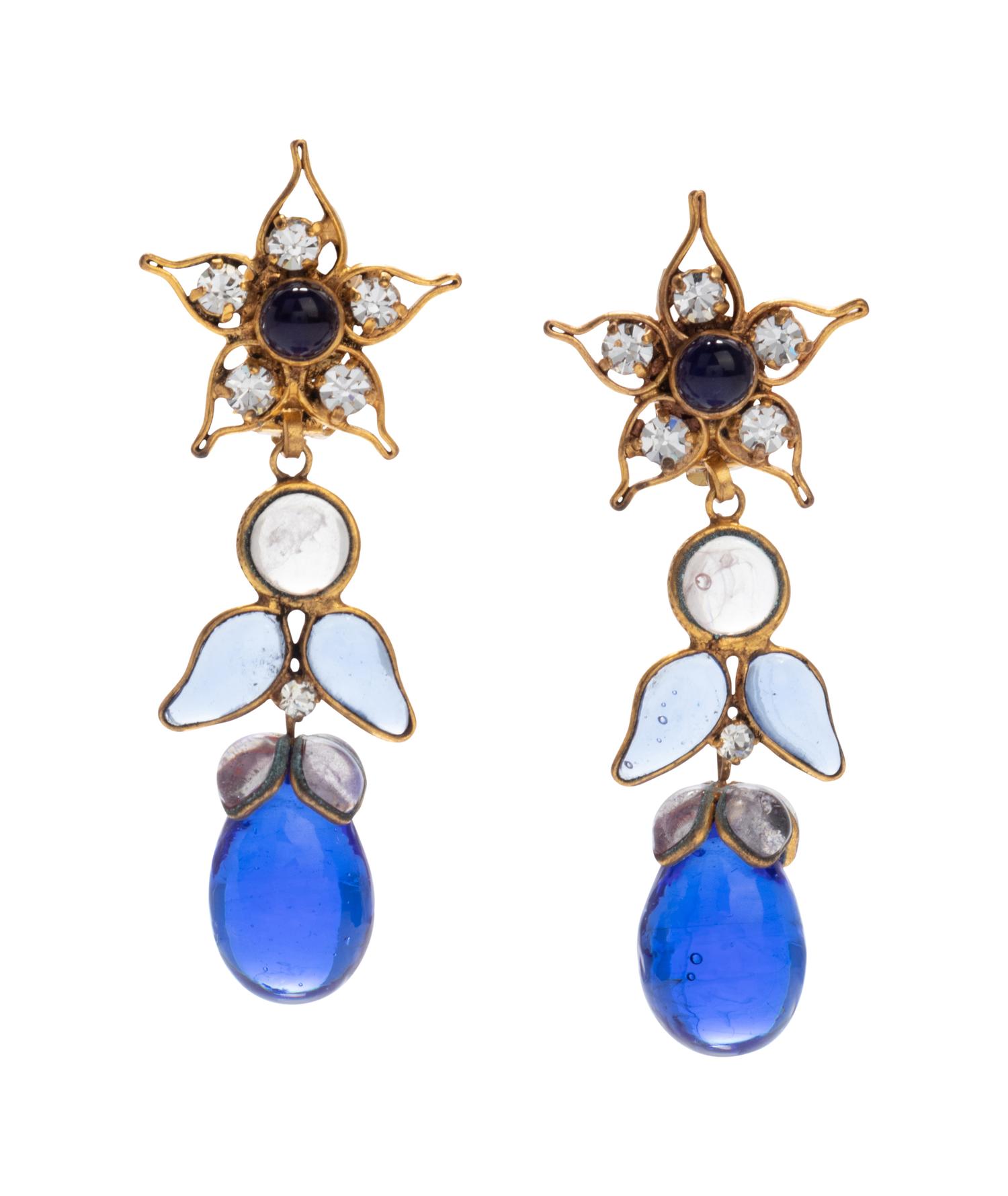 Chanel Drop Earrings, 1970-80s