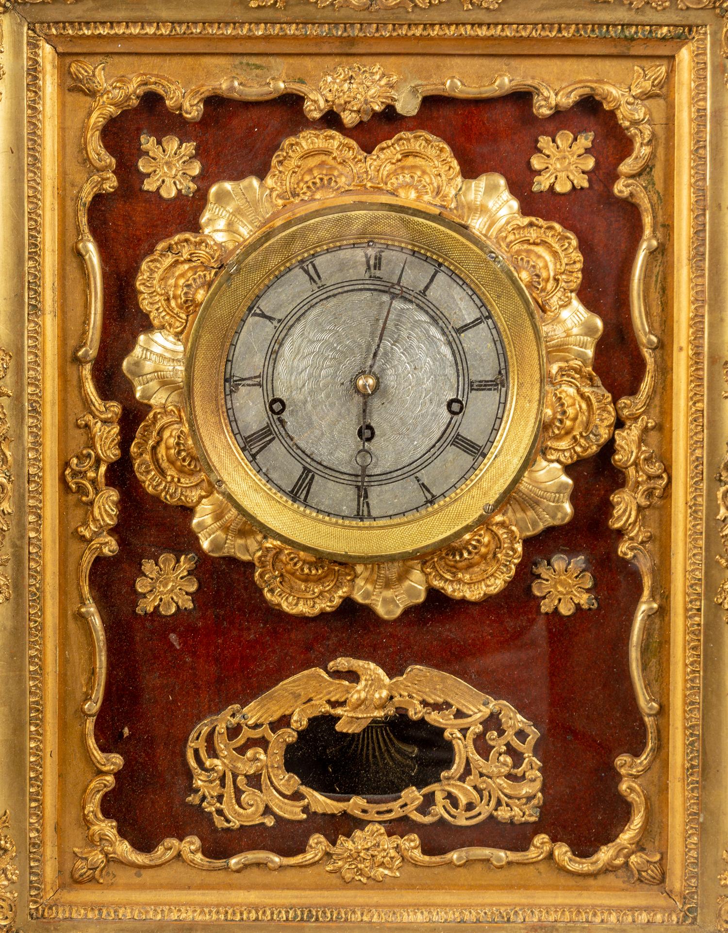An Austrian Giltwood Wall Clock