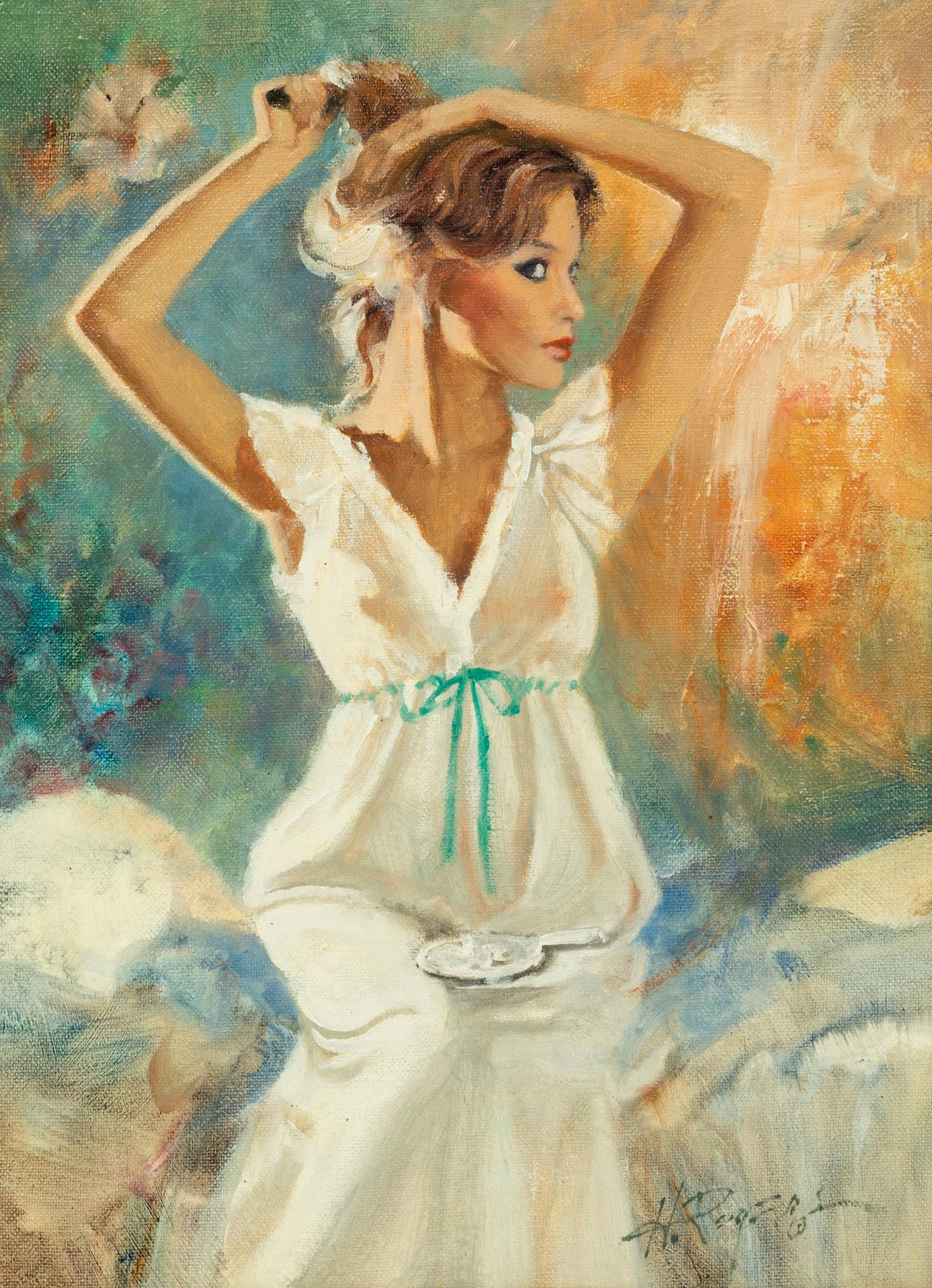 Woman in Nightgown