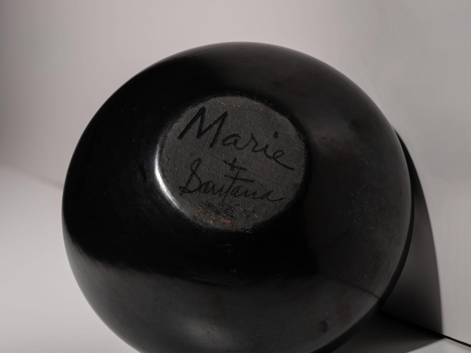 Blackware Pottery Jar, with Gunmetal Finish 1943-1956