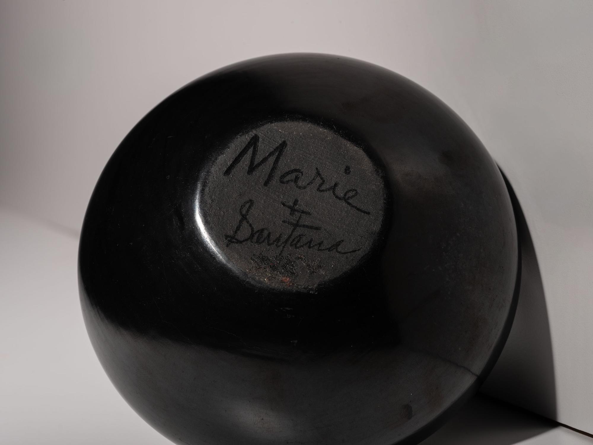 Blackware Pottery Jar, with Gunmetal Finish 1943-1956