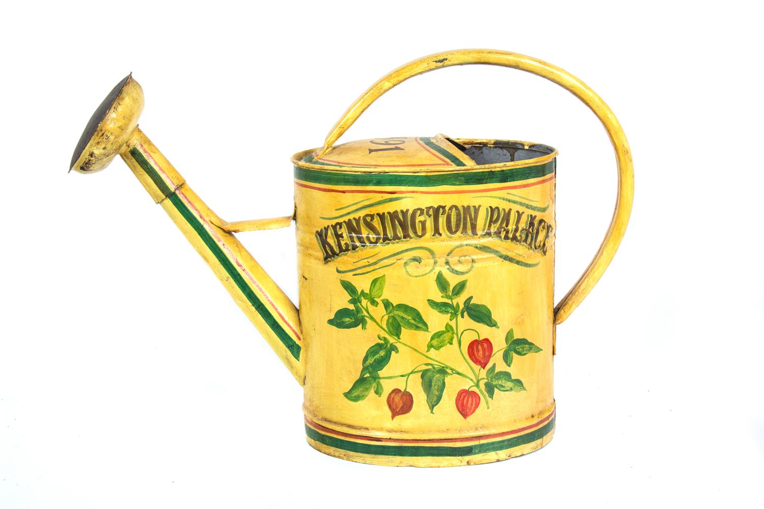 An English Tole Watering Can Height 17 1/2 inches. — 20TH CENTURY