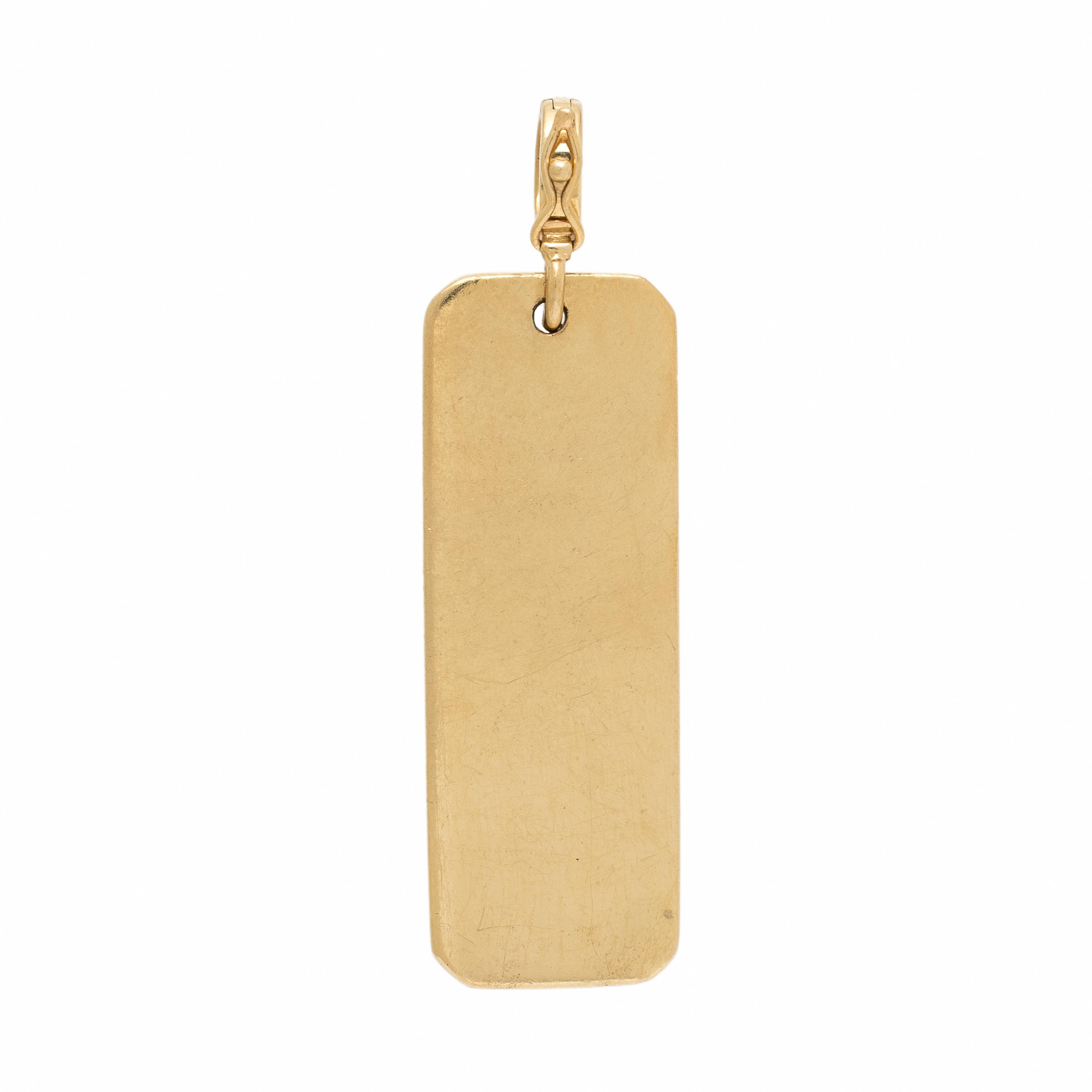Yellow Gold and Diamond 'La-Di-Da' Pendant