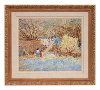 Adobe Landscape with Wildflowers