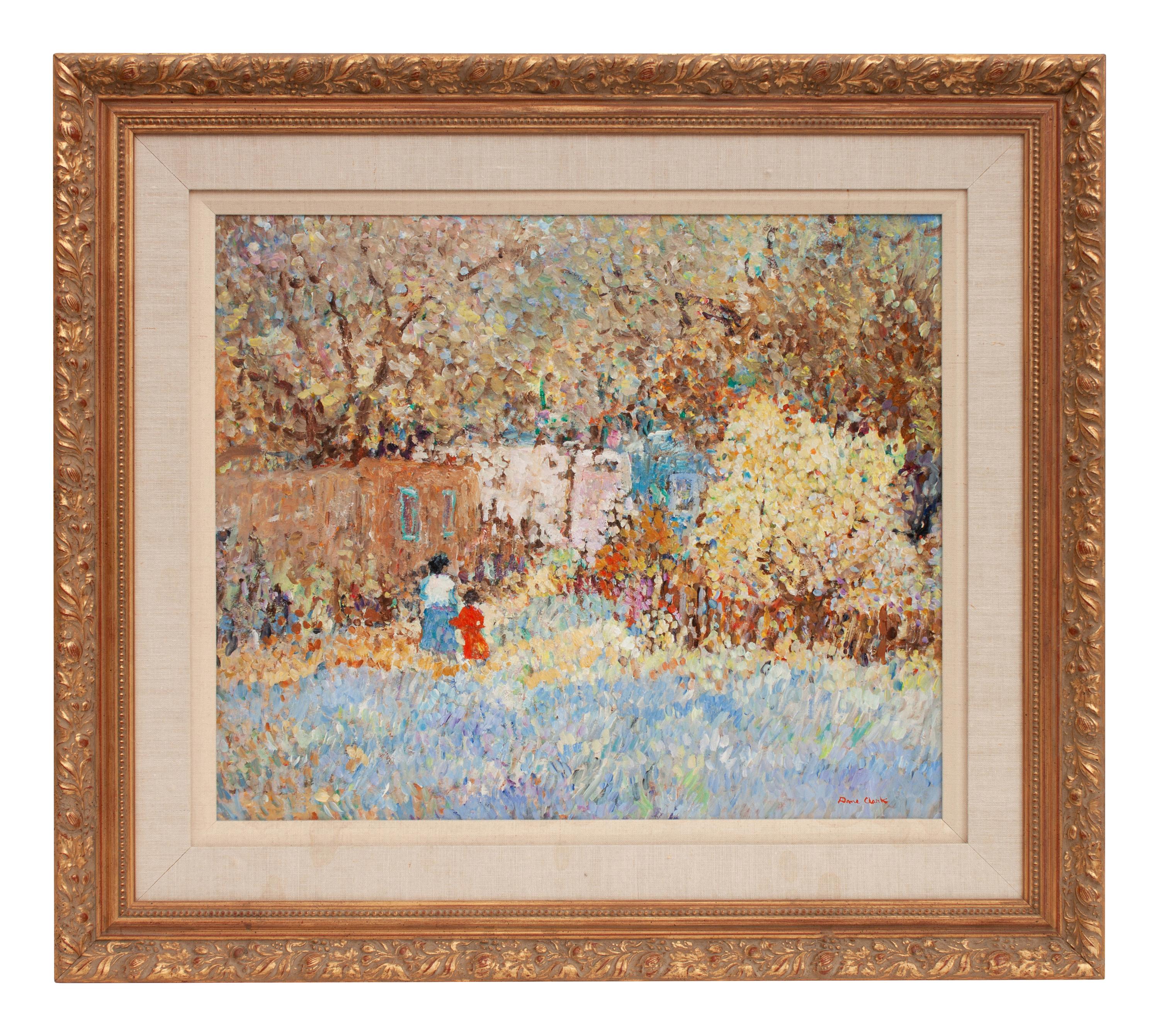 Adobe Landscape with Wildflowers