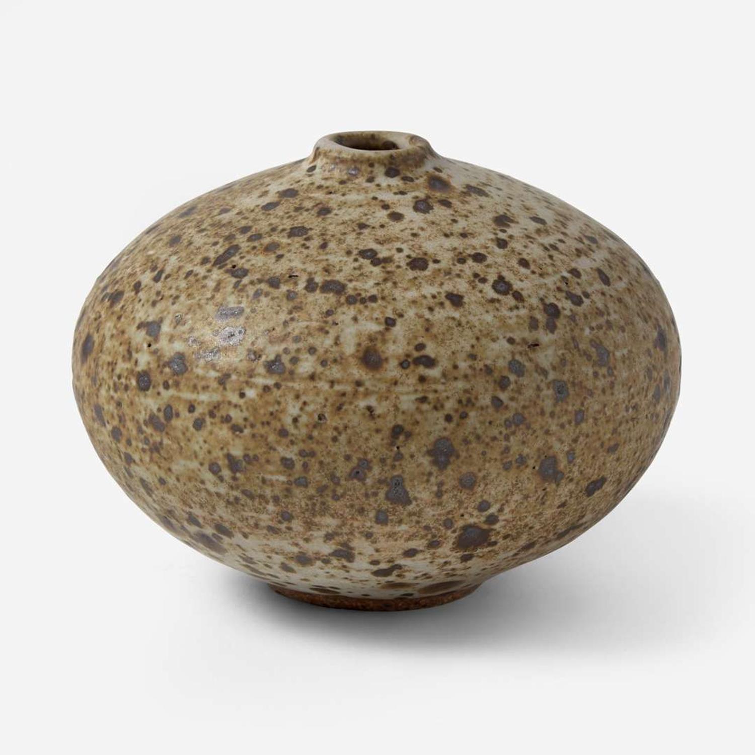 Vivika Heino (American, 1910-1995) and Otto Heino (American, 1915-2009) Squat Spotted Vase, USA, circa 1950s