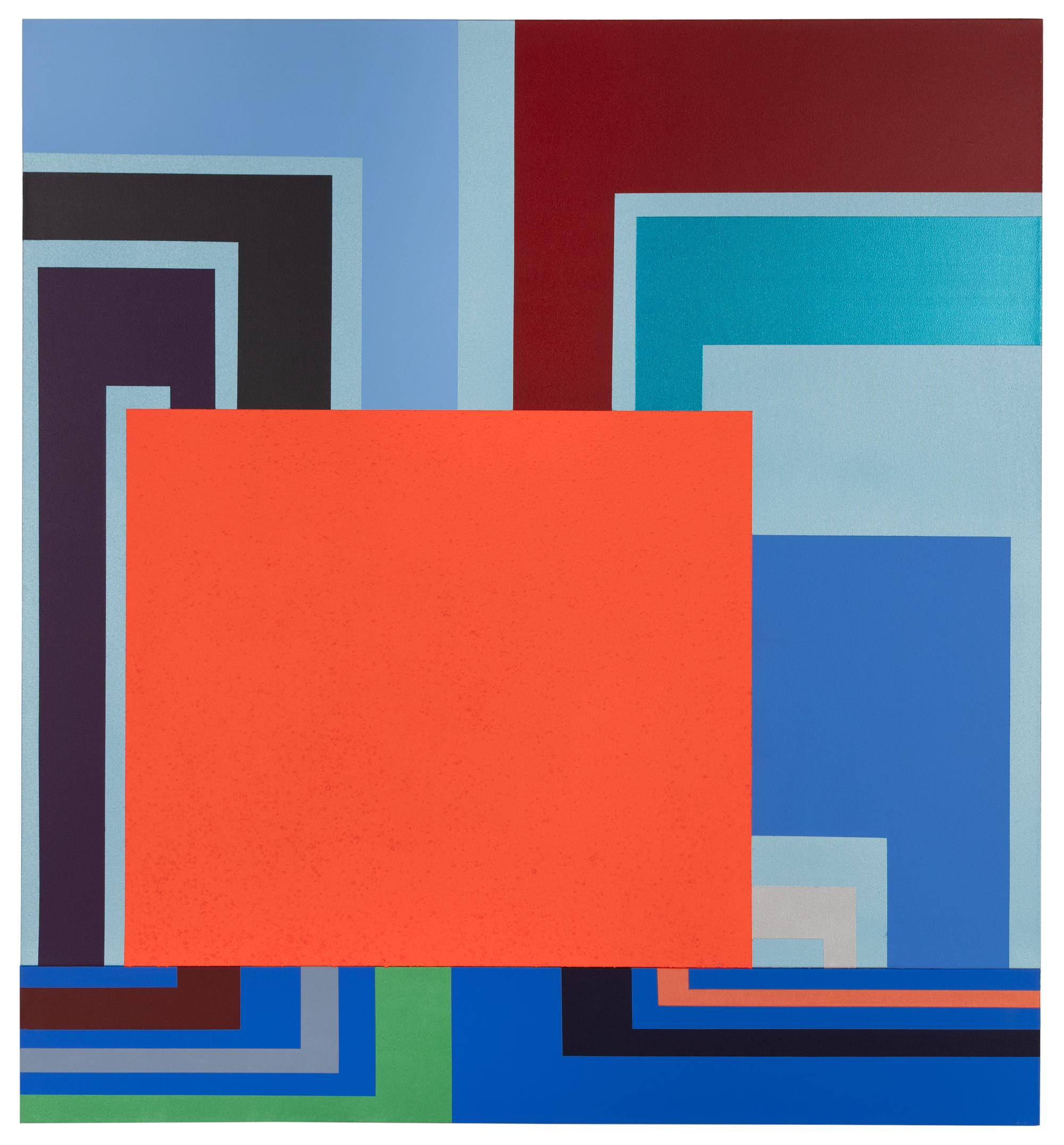 Peter Halley (American, b. 1953) — Blue Velvet , 2002