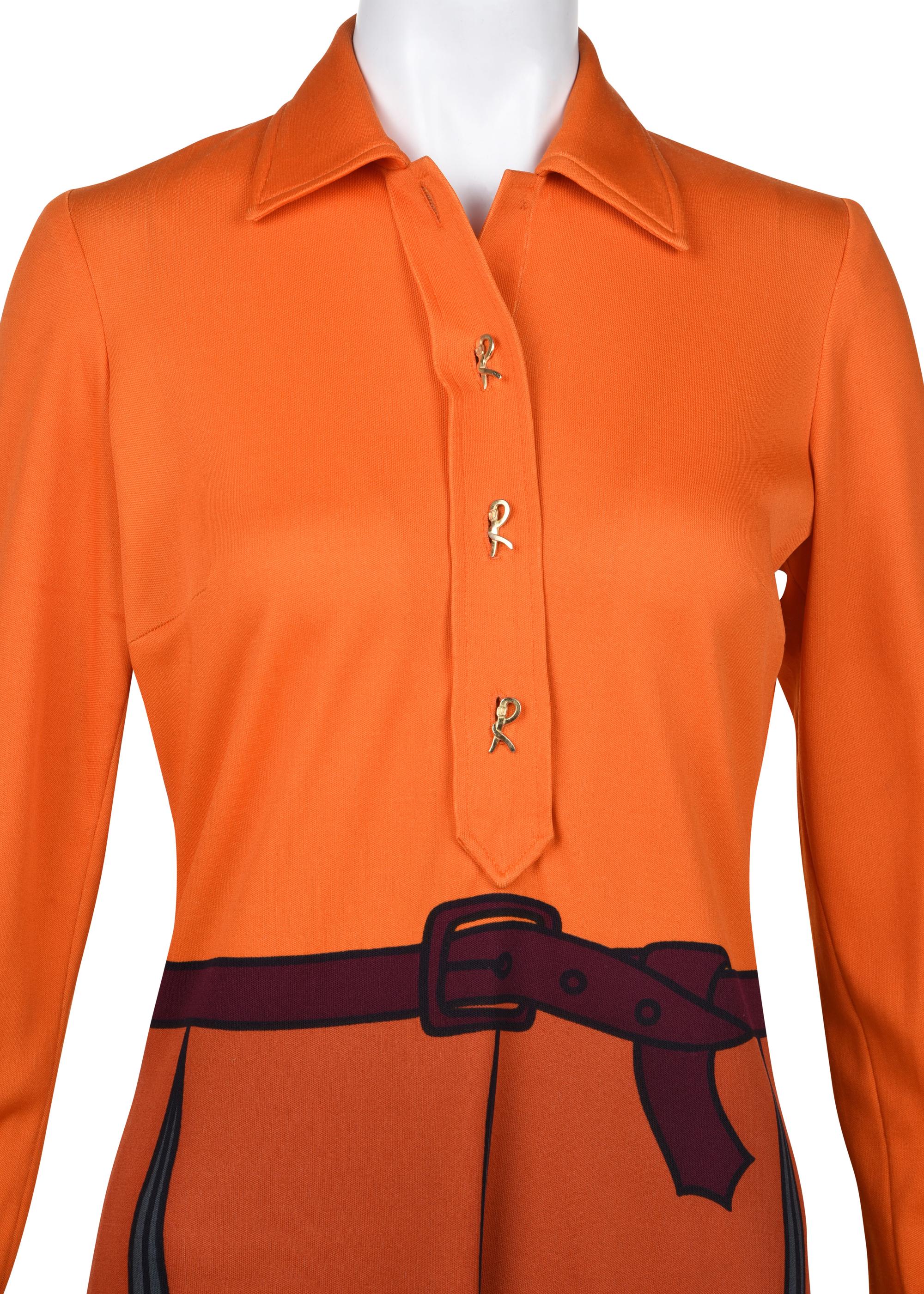 Three Roberta de Camerino Items: Two Printed Dresses and One Bag, Late 1960s
