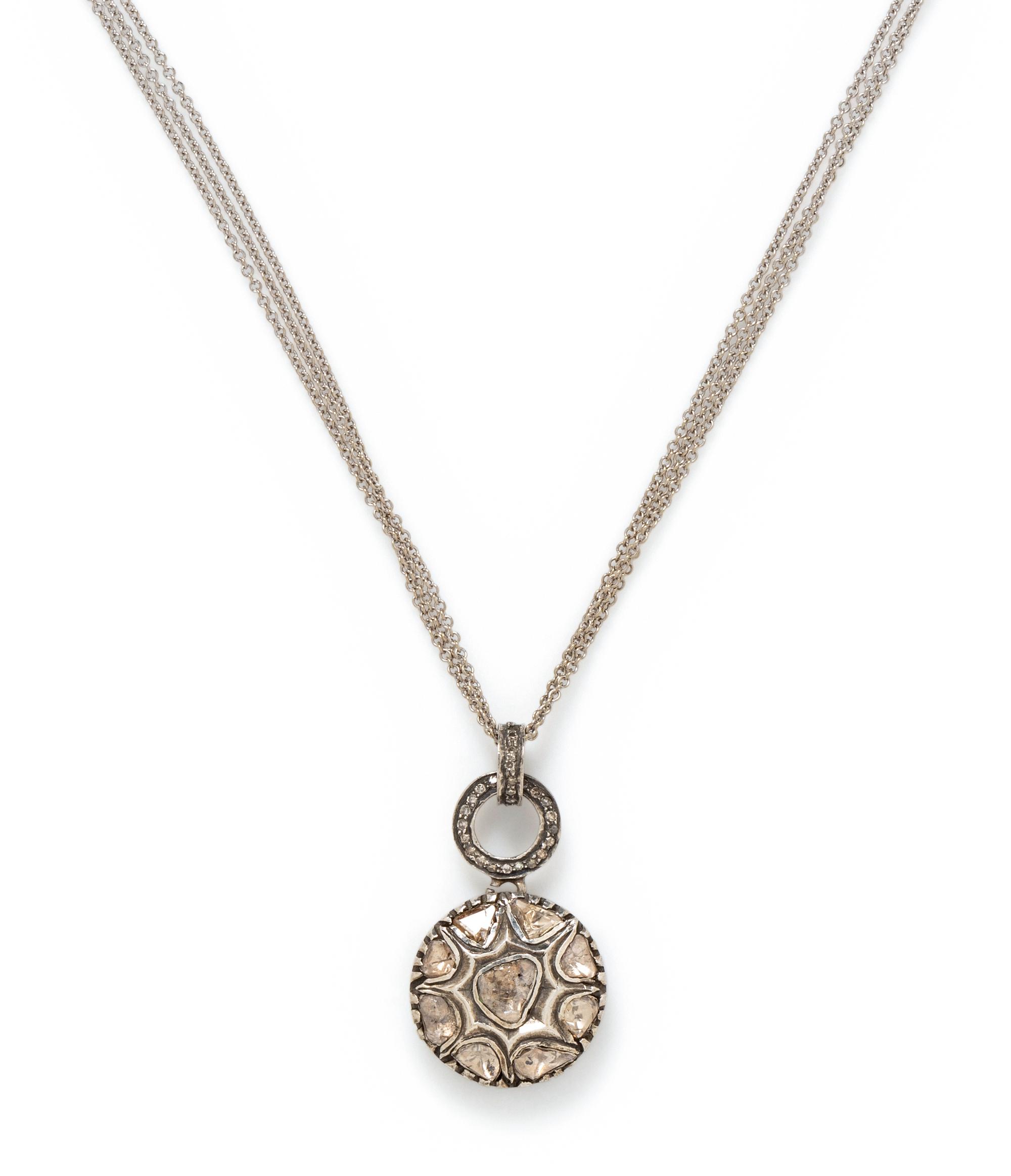 POLKI DIAMOND PENDANT/NECKLACE