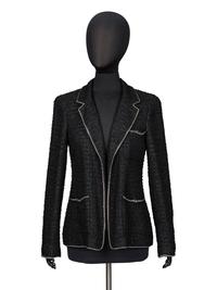 Chanel, Chain-Trimmed Tweed Blazer