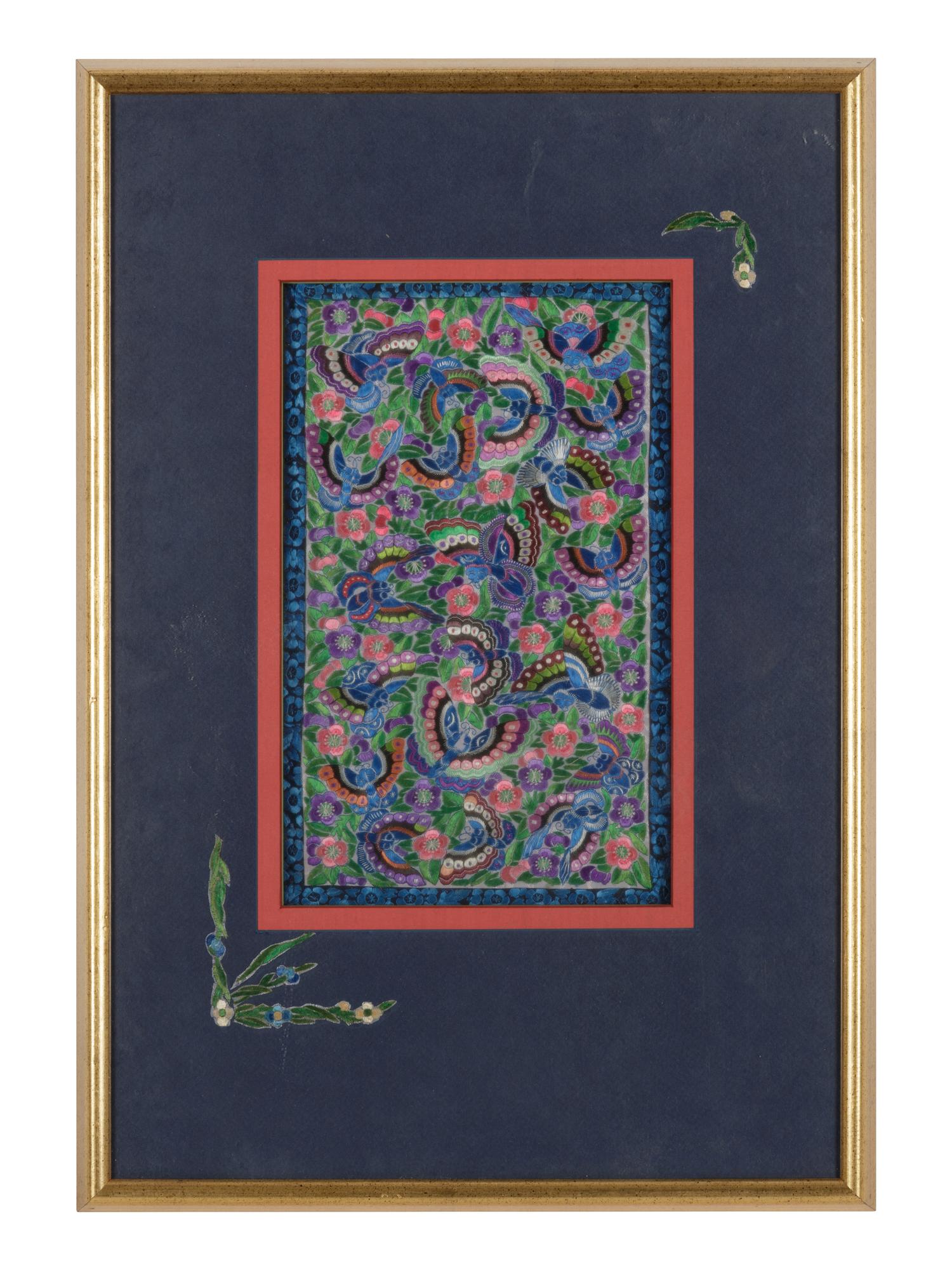 10 Chinese Embroidered and Woven Silk Articles