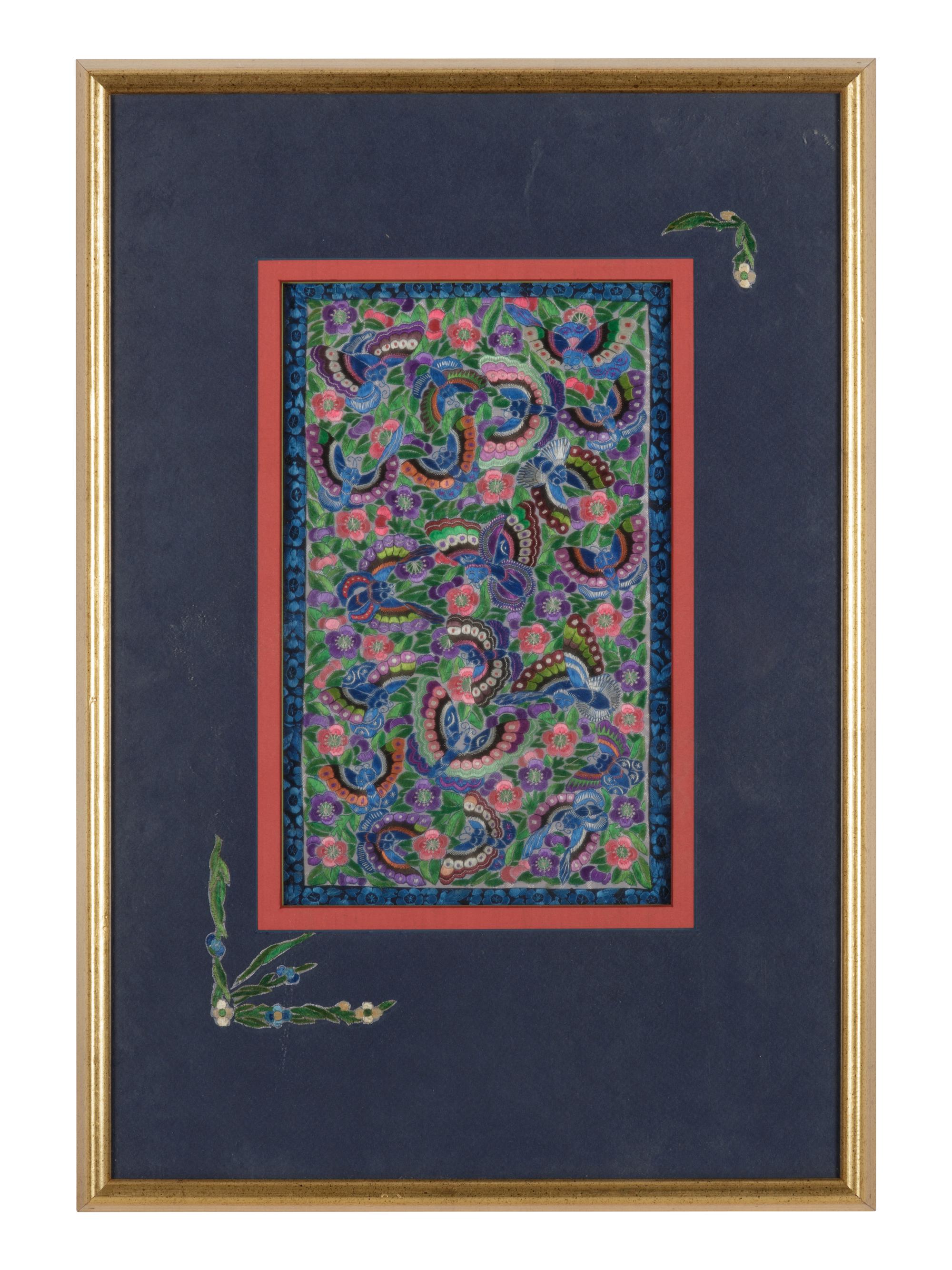 10 Chinese Embroidered and Woven Silk Articles