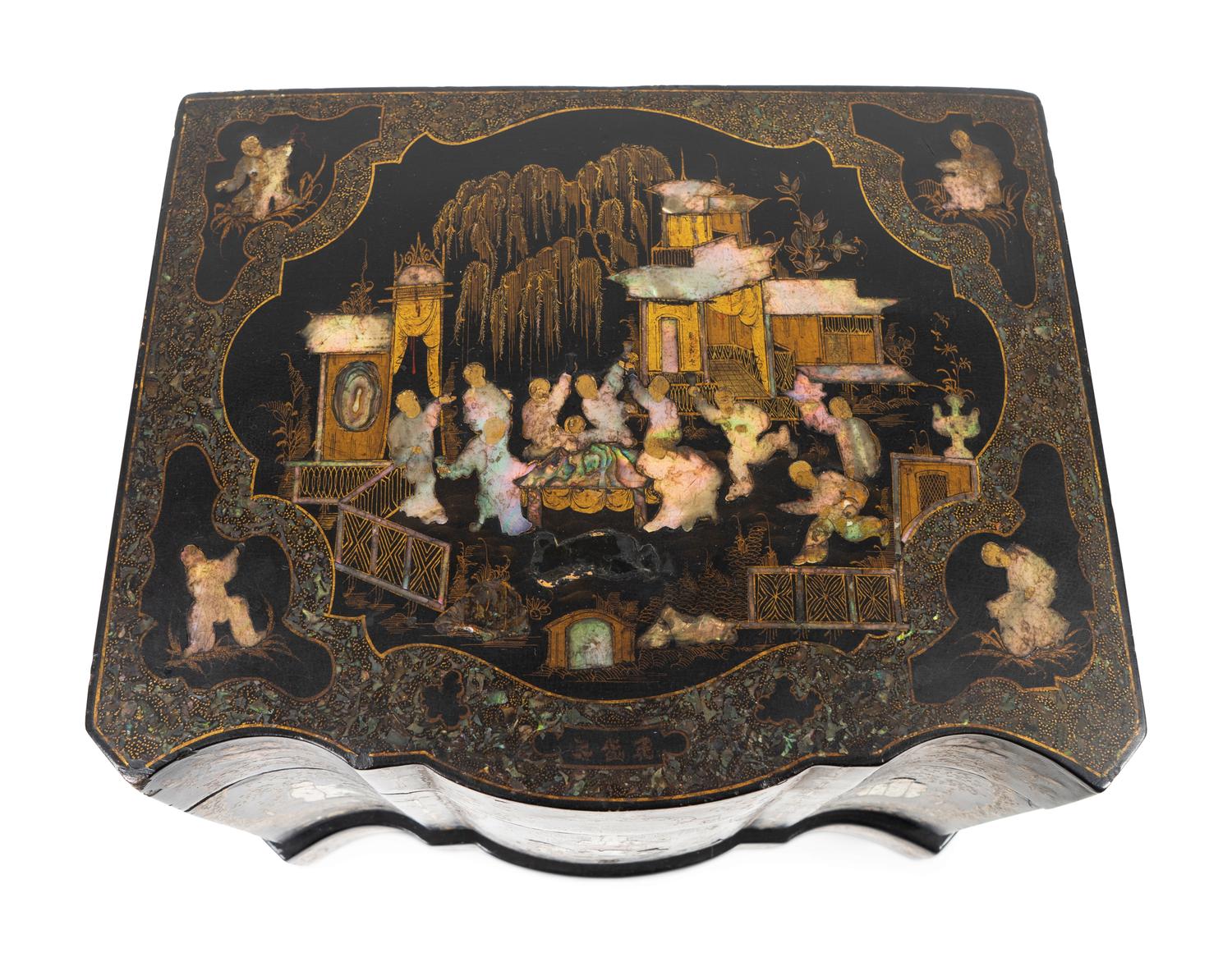 A Napoleon III Mother-of-Pearl Inlaid Cave a Liqueur — LATE 19TH CENTURY