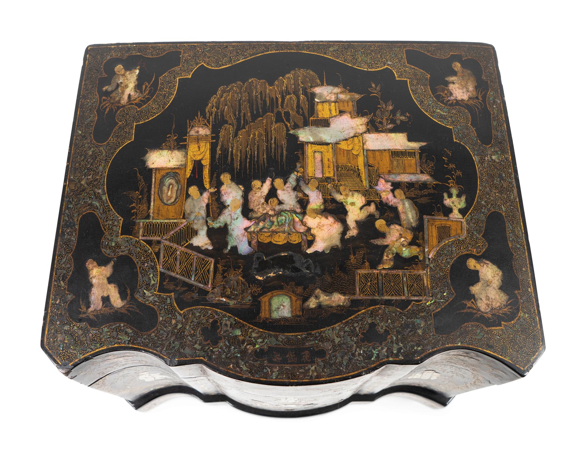 A Napoleon III Mother-of-Pearl Inlaid Cave a Liqueur — LATE 19TH CENTURY