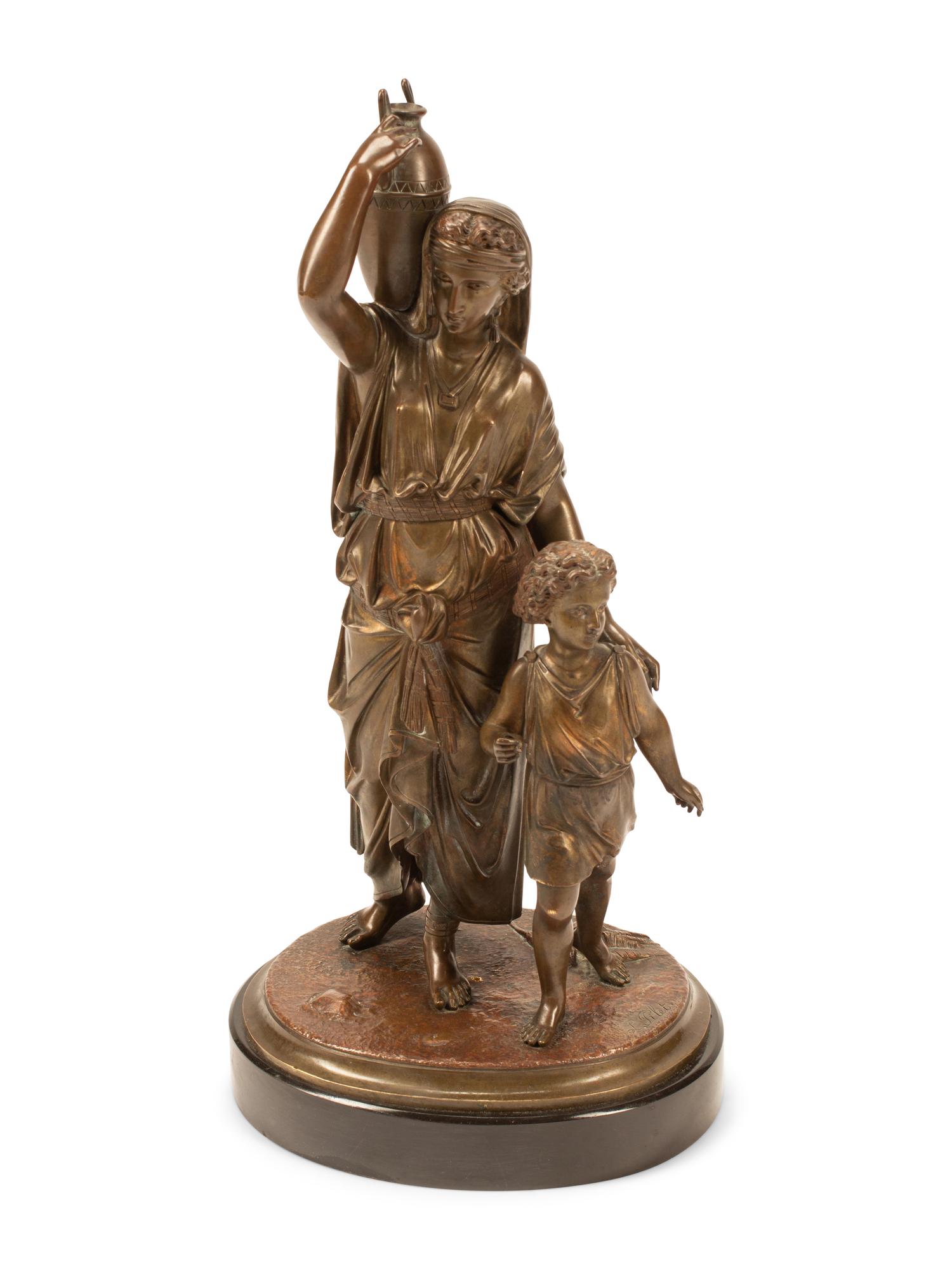 Hagar and Ishmael, (French, 1840-1916)