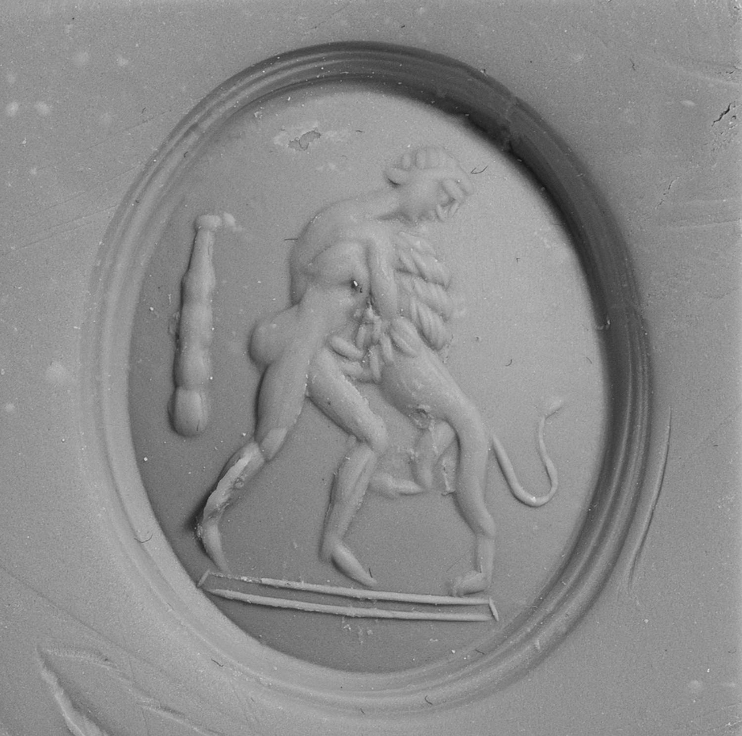 A Roman Red Jasper Double-Sided Gnostic Gem
