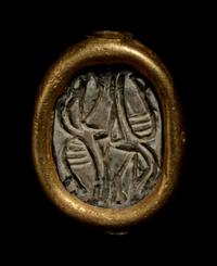 Three Egyptian Steatite and Faience Scarabs