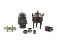 A Group of Seven Metal Objects