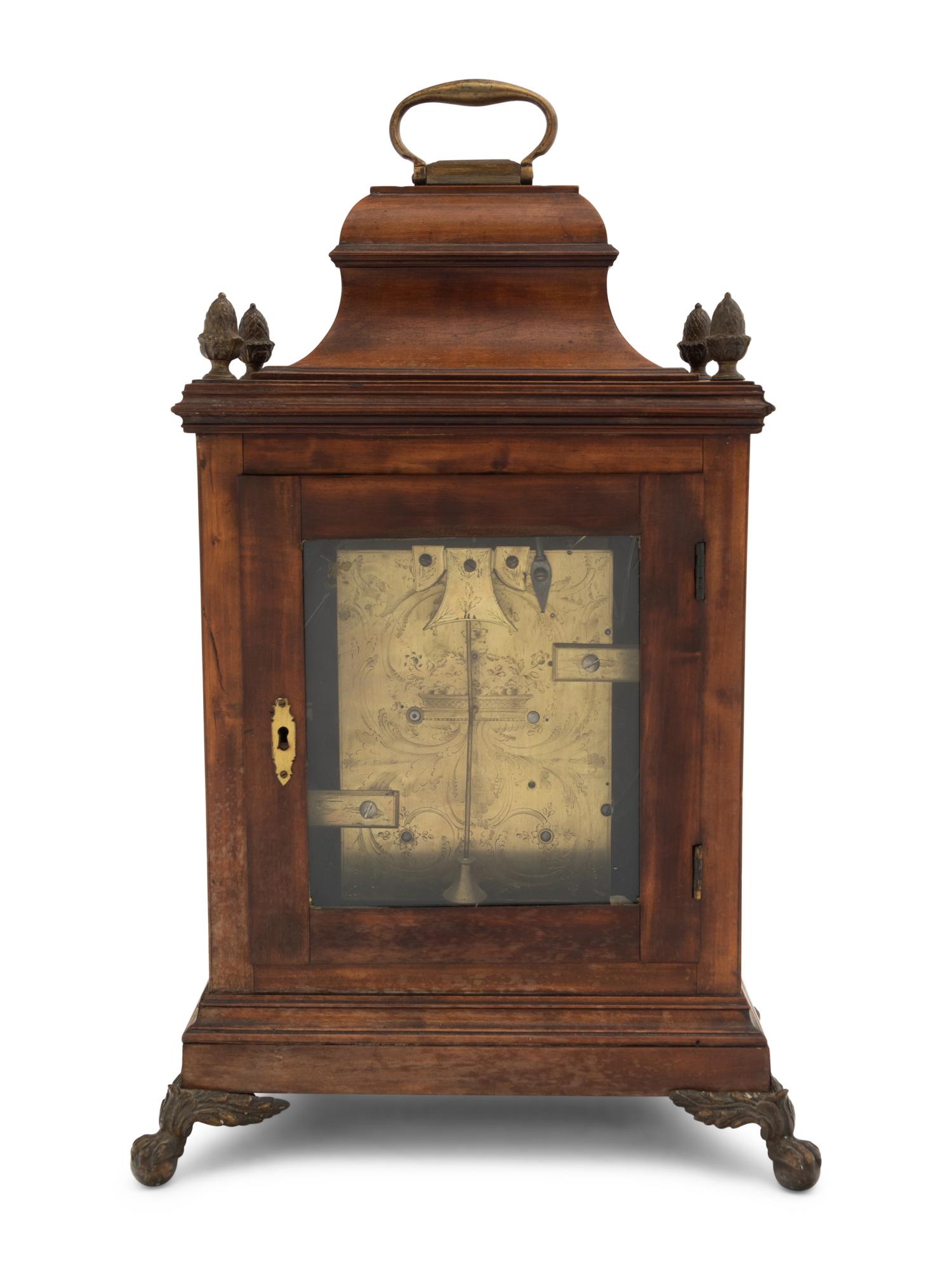 A Regency Gilt Metal Mounted Mahogany Bracket Clock