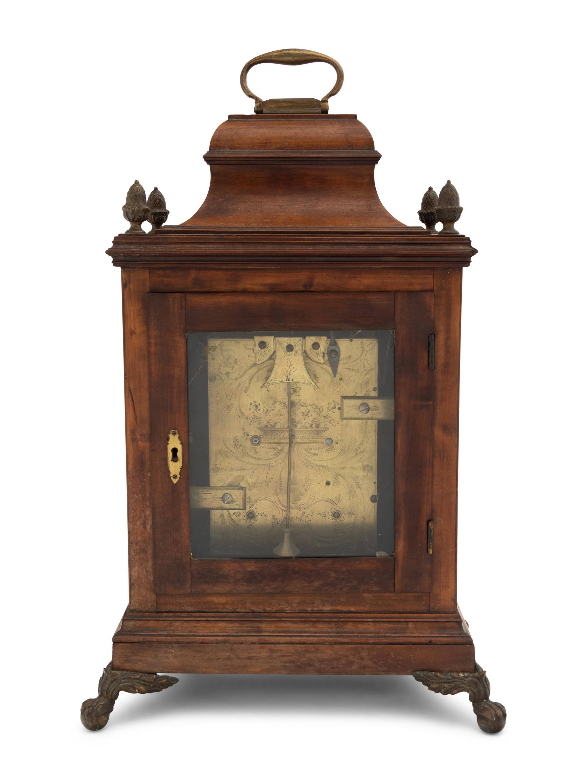 A Regency Gilt Metal Mounted Mahogany Bracket Clock