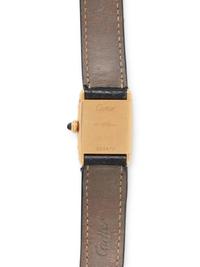CARTIER, 18K YELLOW GOLD 'TANK ARRONDIE' WATCH