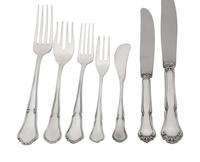 A Peruvian Silver Flatware Service