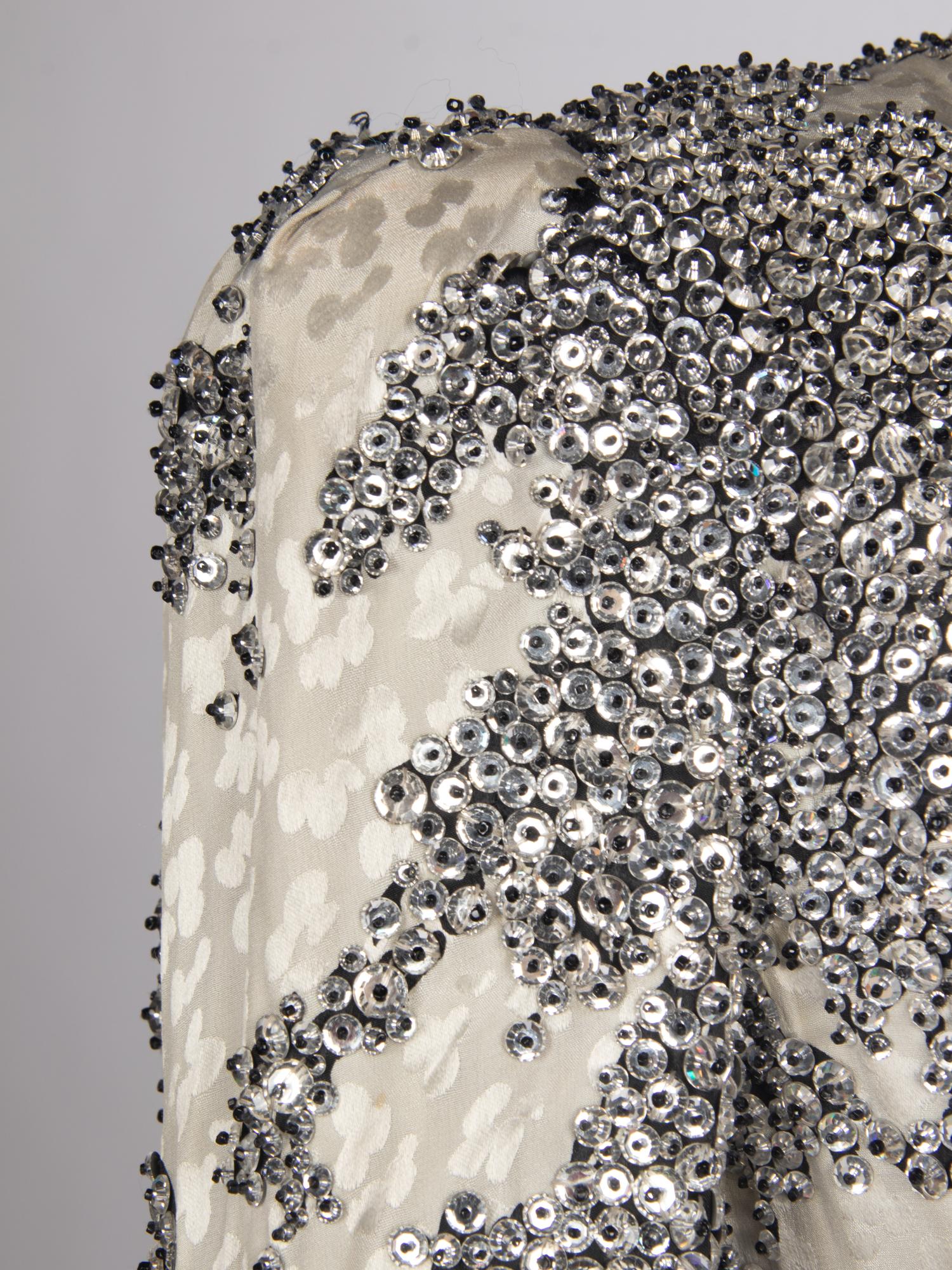 Galanos Beaded Evening Gown