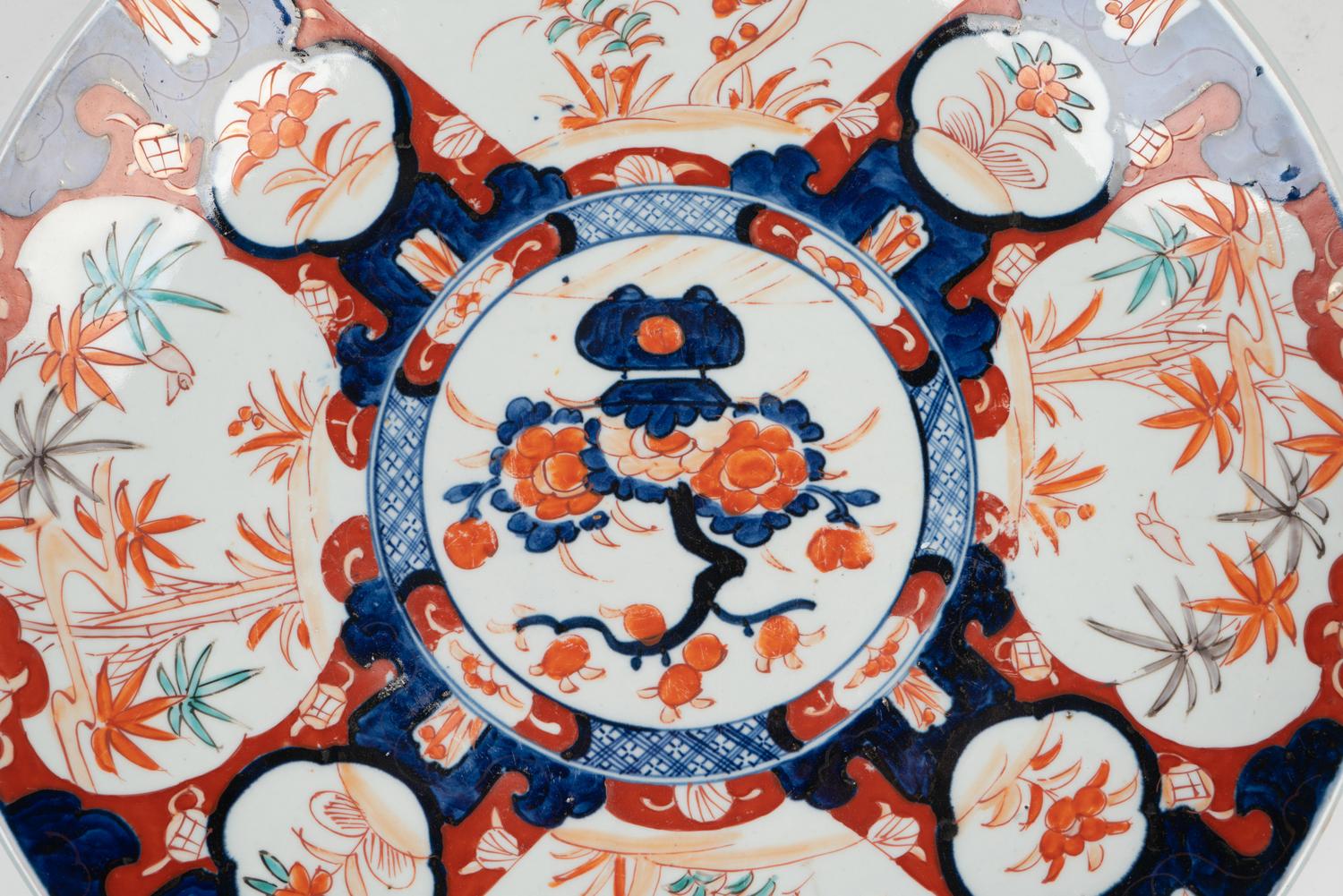 An Imari Palette Porcelain Charger