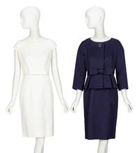 Christian Dior by John Galliano , Navy Dress Suit & White Dress