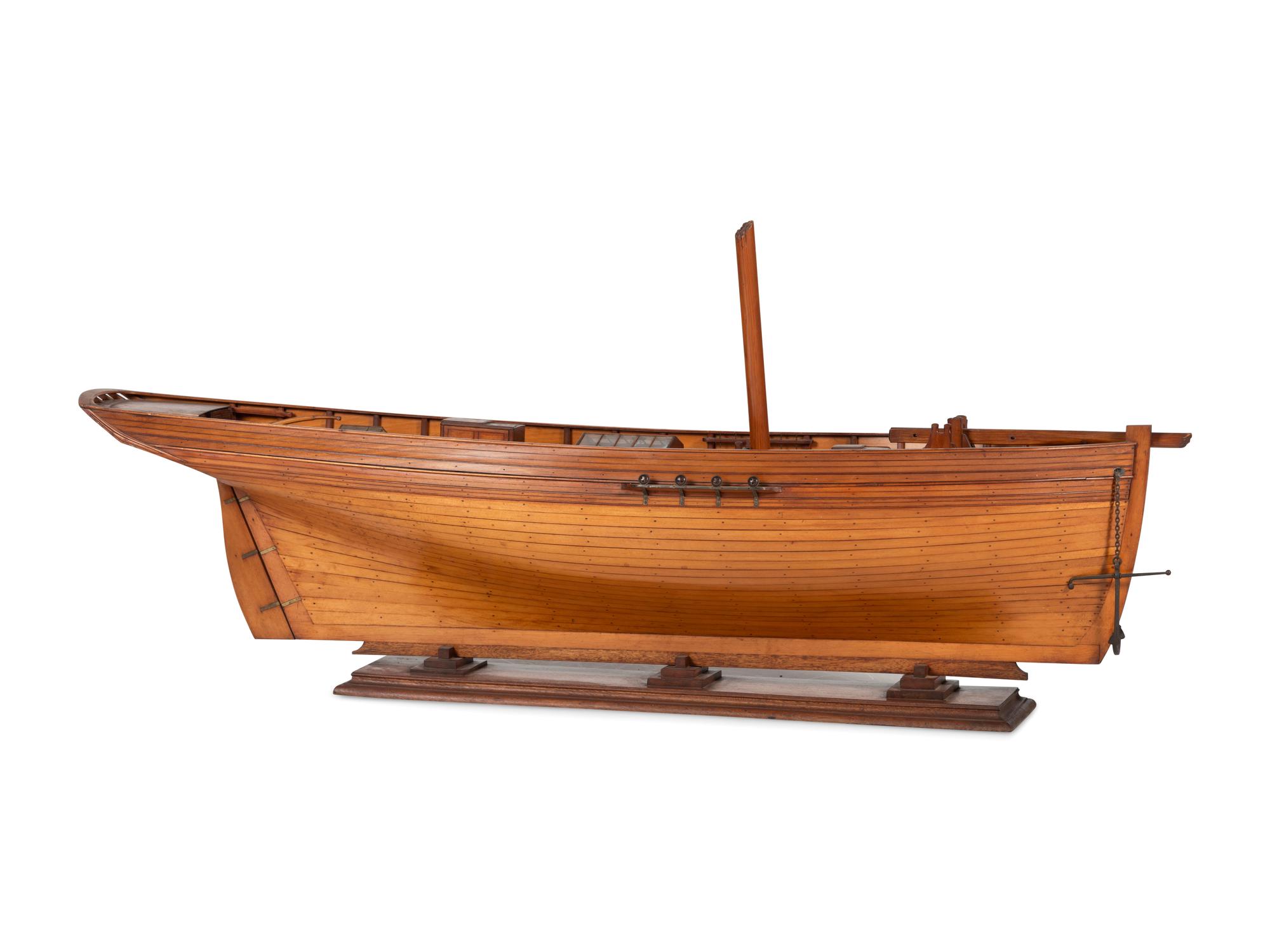 A Wood Sloop Hull Model