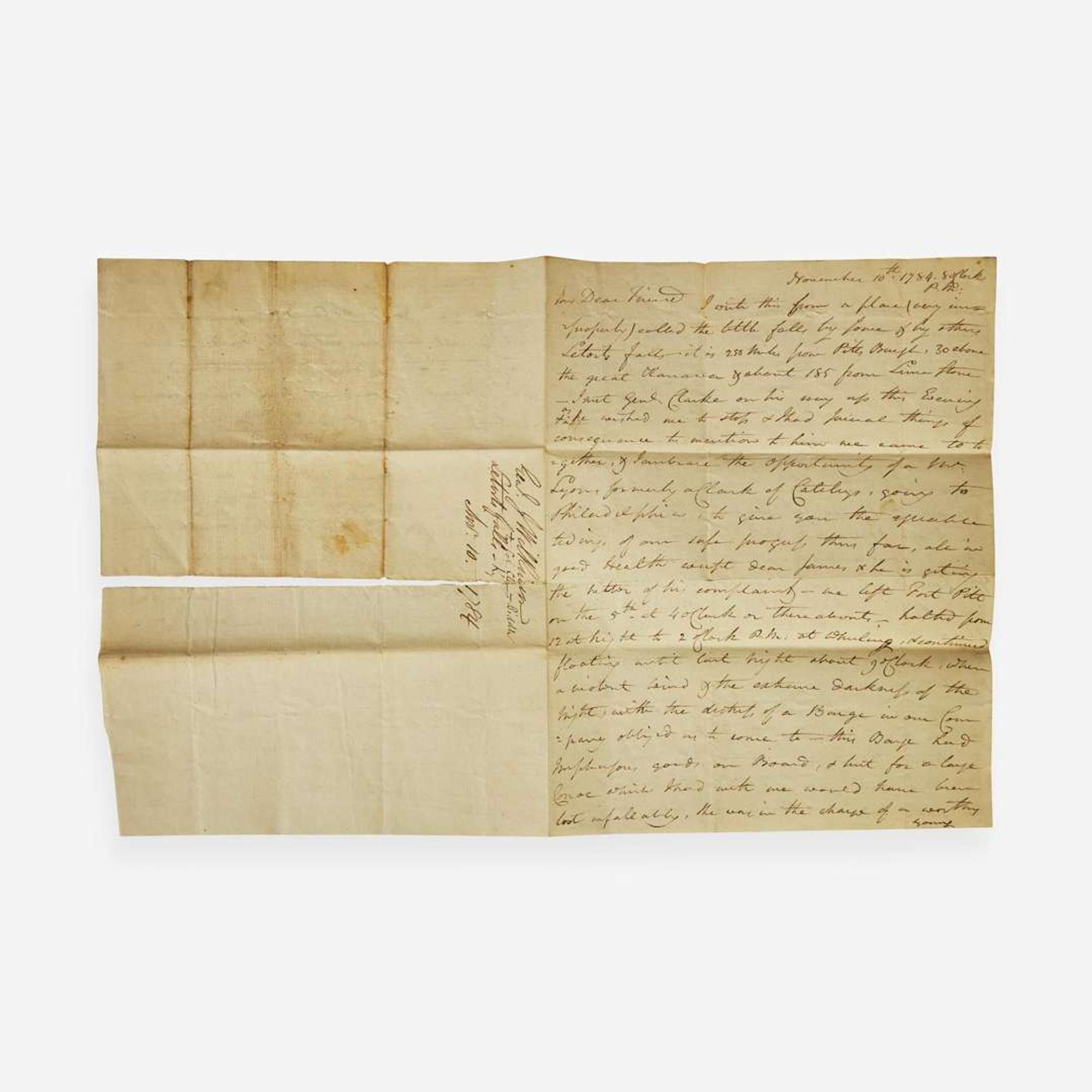 [Americana] Wilkinson, James, and Clement Biddle Group of 3 Autograph Letters, signed