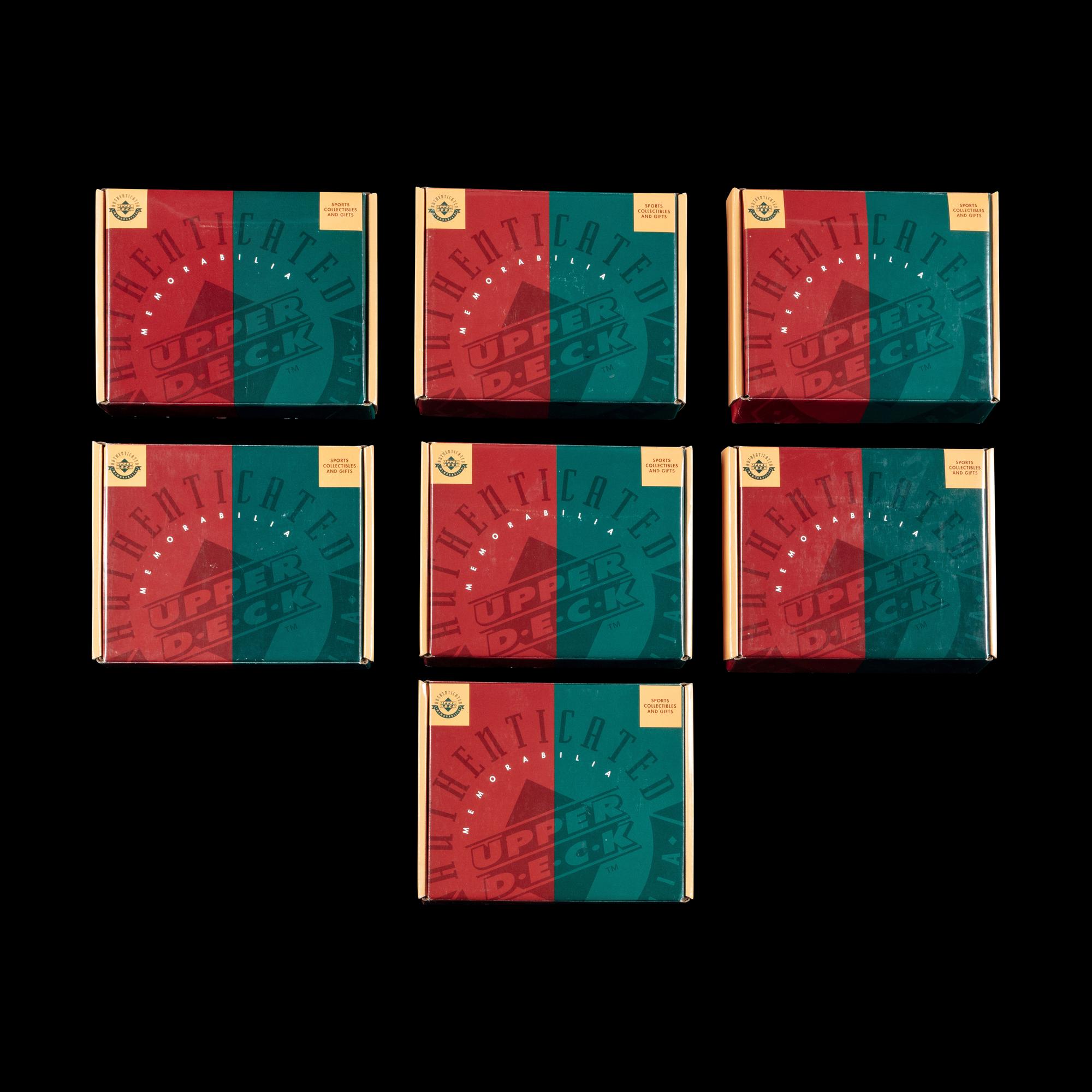 A Collection of Upper Deck Michael Jordan 24K Gold Cards (7 Total)