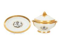 A French Porcelain Tureen and Platter