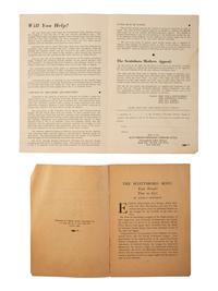 [CIVIL RIGHTS]. A small archive of items related to the Scottsboro Trial, including