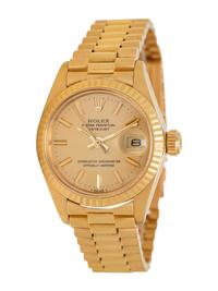 ROLEX, REF. 6917 18K YELLOW GOLD 'OYSTER PERPETUAL DATEJUST' WATCH