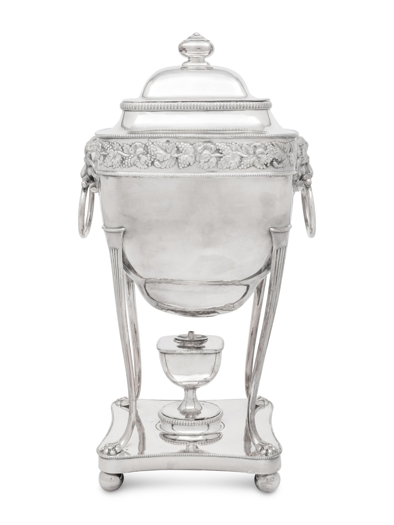 An English Silver-Plate Tea Urn