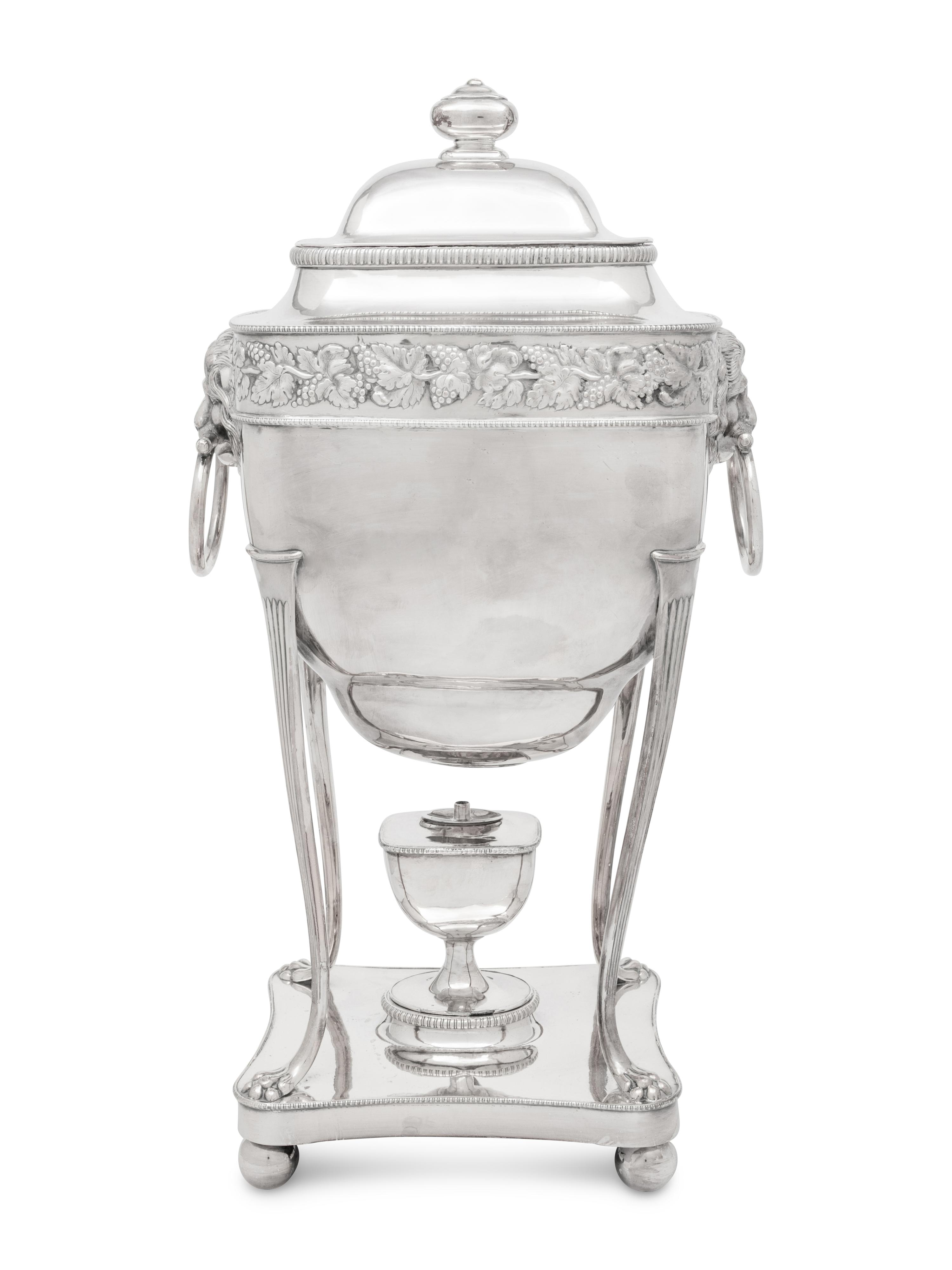 An English Silver-Plate Tea Urn