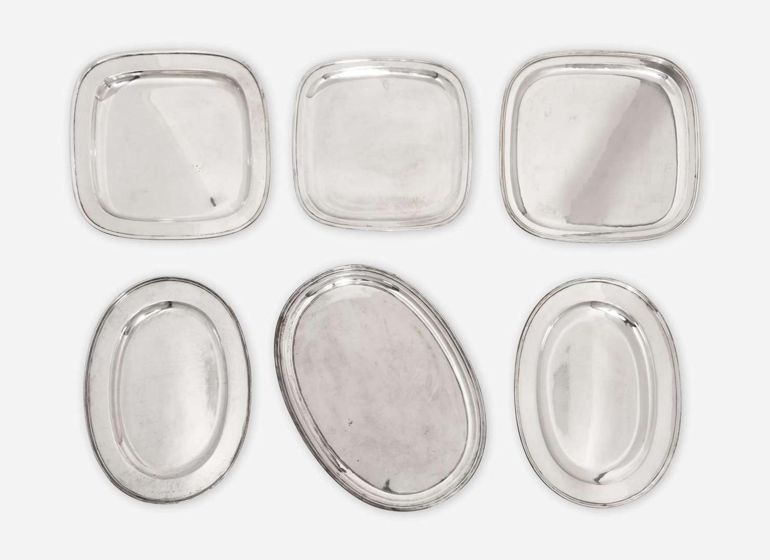 Arthur Hartwell, David Carlson and Herbert Taylor for Arthur Stone, Six Trays